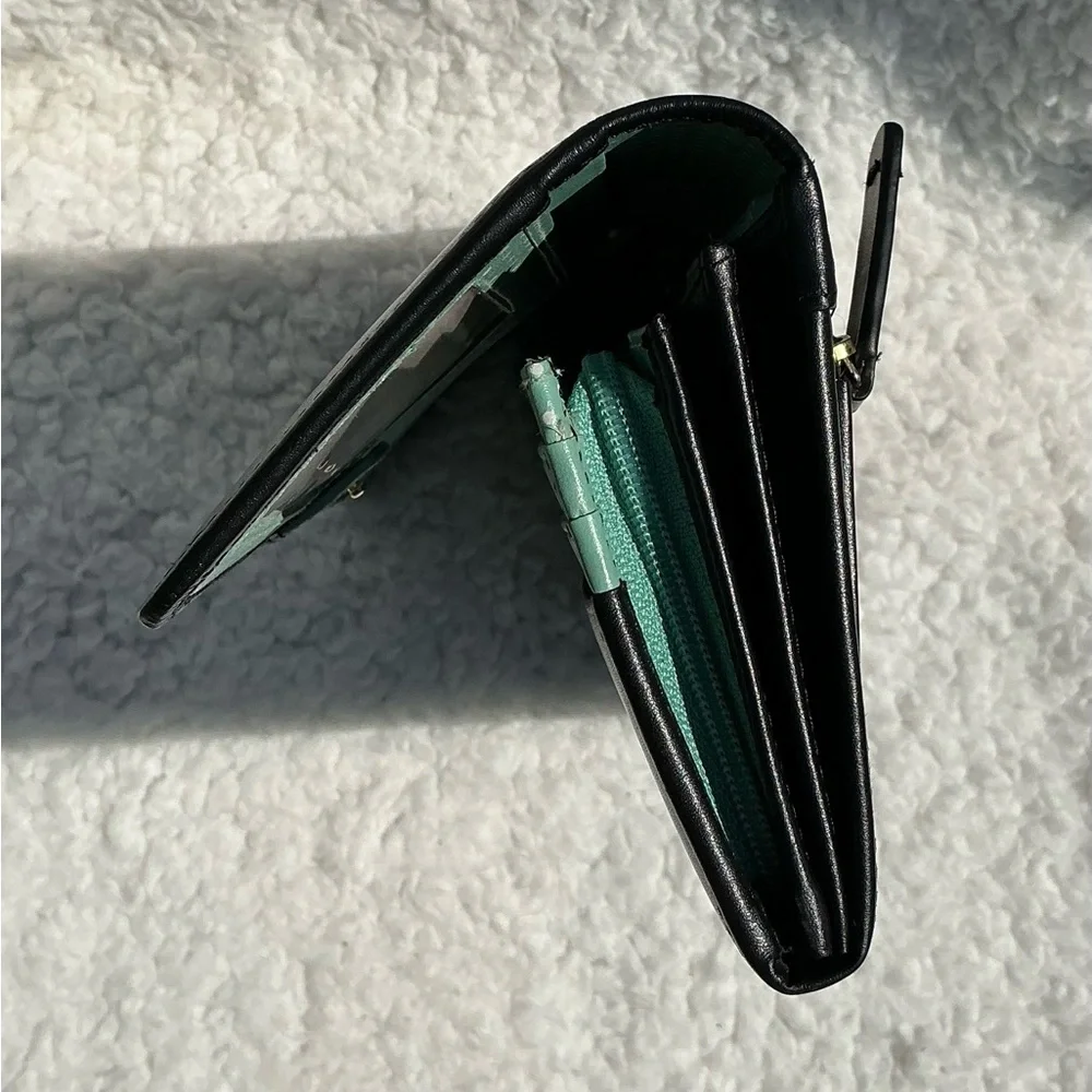 RADLEY LONDON Black Matinee Flapover Wallet 7 1/2” X 4” - Picture 8 of 11